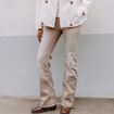 Jean magique L'Unique coupe bootcut denim beige femme