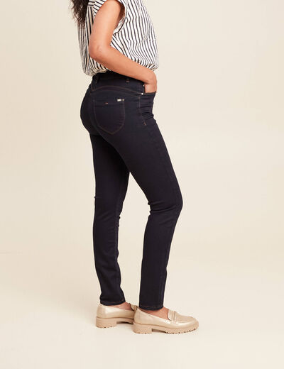 Jean magique L'Unique coupe ajust&eacute;e denim brut femme