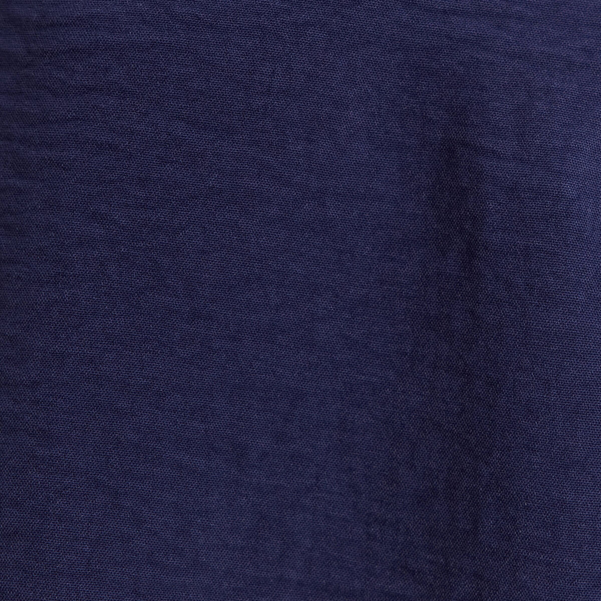 Blouse col v manches 3/4 fluide bleu marine femme