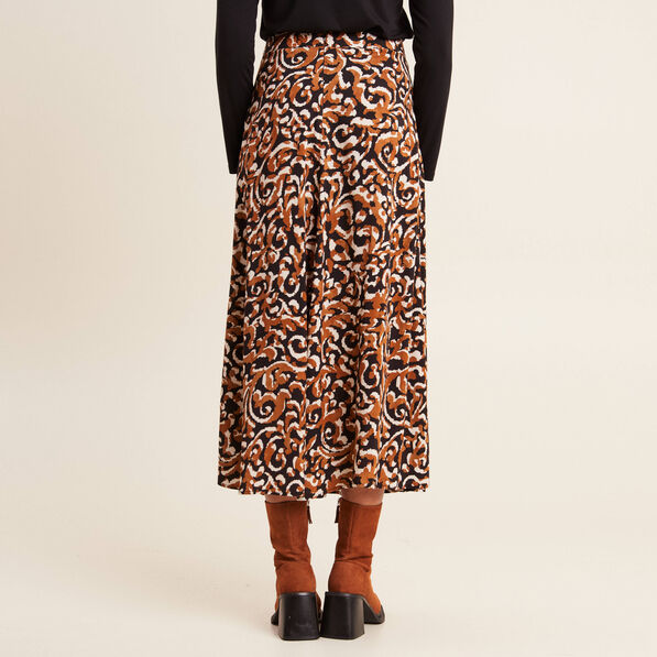 jupe longue evasee noir femme Jupe longue évasée noir femme