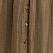 Robe midi évasée satin vert kaki femme