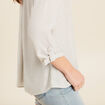 blouse fluide manches 3/4 vert femme