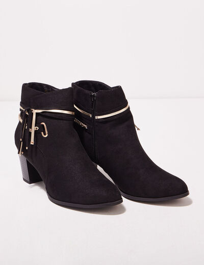 Bottines à talons noir femme