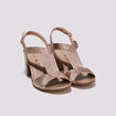 Sandales à talons bottiers rose clair femme