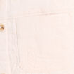 Gilet sans manches doubl&eacute; coton ecru femme