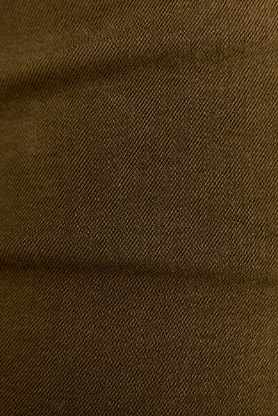 Pantalon léger taille standard 7/8ème vert kaki femme