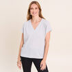 T-shirt manches courtes ecru femme