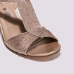 Sandales à talons bottiers rose clair femme