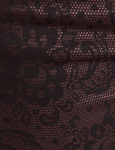 Pantalon magique L'Unique coupe ajust&eacute;e bordeaux femme
