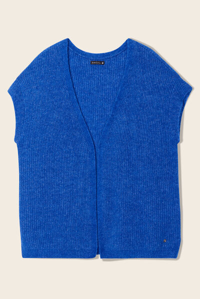 Gilet sans manches bleu electrique femme