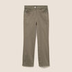 Pantalon magique Le L&eacute;ger coupe droite vert kaki femme