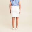 Jupe droite blanc femme