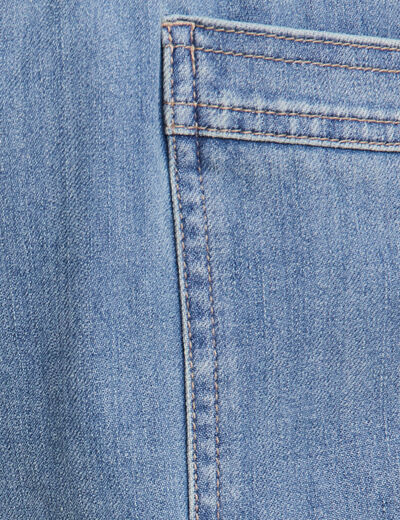 Jean coupe mom 7/8&egrave;me denim double stone femme
