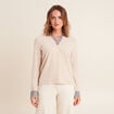 T-shirt manches longues creme femme