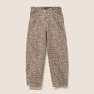 Pantalon magique Le L&eacute;ger coupe barrel beige femme