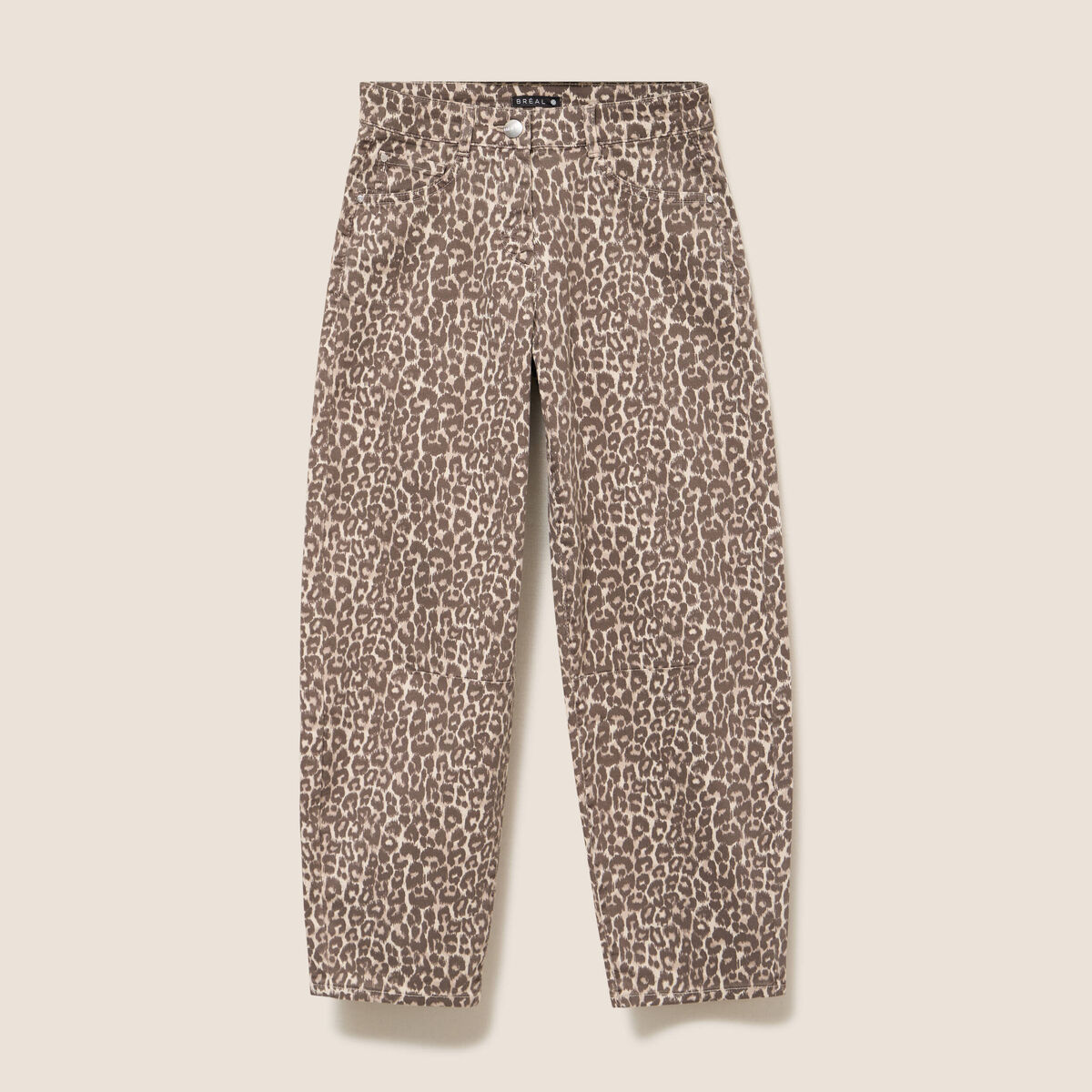 Pantalon magique Le L&eacute;ger coupe barrel beige femme