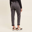 Jean coupe mom 7/8&egrave;me denim gris femme