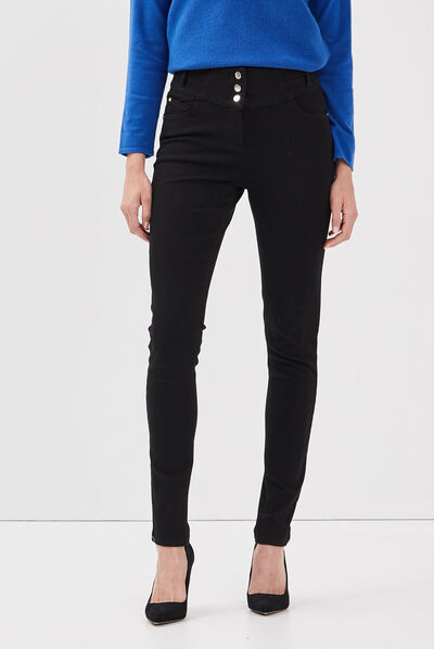 Pantalon magique galbant et confortable noir femme