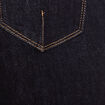 Jean large &agrave; pont denim brut femme