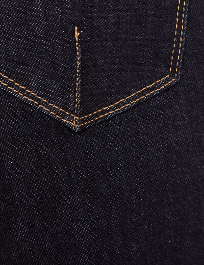 Jean large à pont denim brut femme