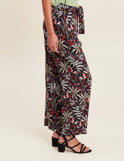 Pantalon flou noir femme