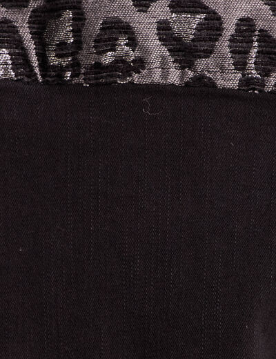 Chemise en jean manches longues noir femme