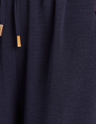 Bermuda bleu fonc&eacute; femme