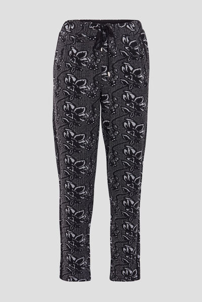 Pantalon jogging noir femme