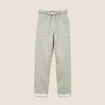 Pantalon coupe mom 7/8&egrave;me vert femme