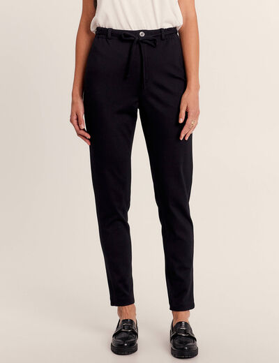 Pantalon jogging réversible noir femme