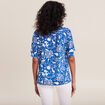 T-shirt manches courtes bleu femme