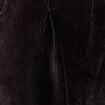 Pantalon en velours noir femme