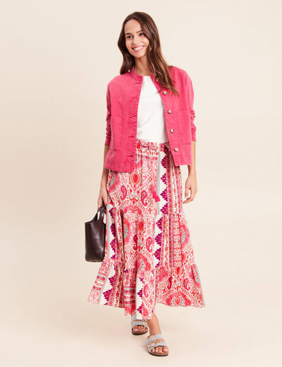 Jupe taille standard rose femme