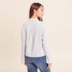 Chemise fluide manches longues bleu femme