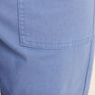 Pantalon coupe droite à coulisse bleu ciel femme