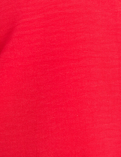 Blouson zippé 2 poches rouge femme
