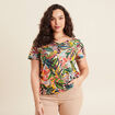 T-shirt manches courtes bleu ciel femme