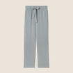 Pantalon flou droit 7/8ème vert clair femme
