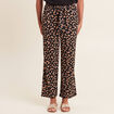 Pantalon ample taille haute noir femme