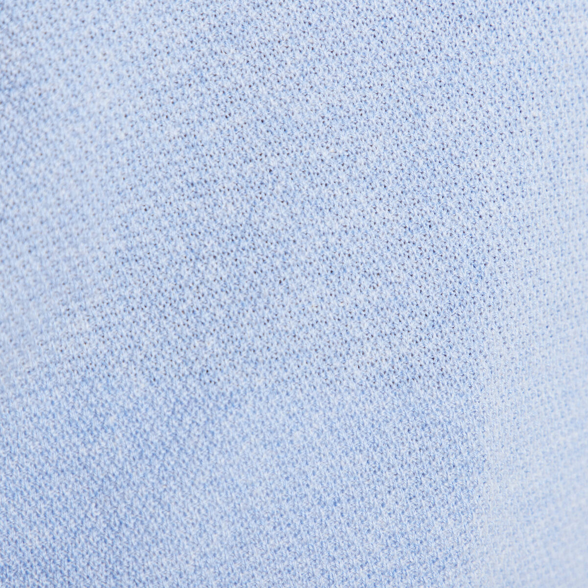Pull manches courtes plumetis bleu ciel femme