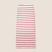 Jupe droite longue beige femme