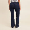 Jean bootcut taille haute denim brut femme