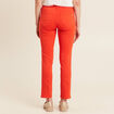 Pantalon ajusté 7/8ème orange foncé femme