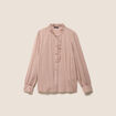 Chemise fluide manches longues rose femme