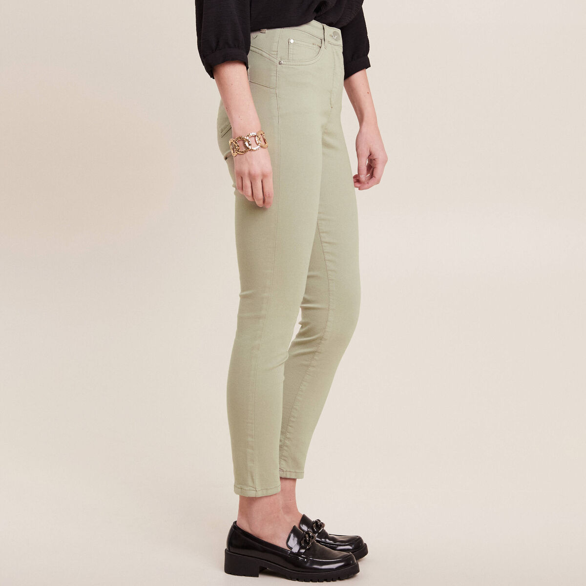 Pantalon magique Le L&eacute;ger coupe ajust&eacute;e vert clair femme