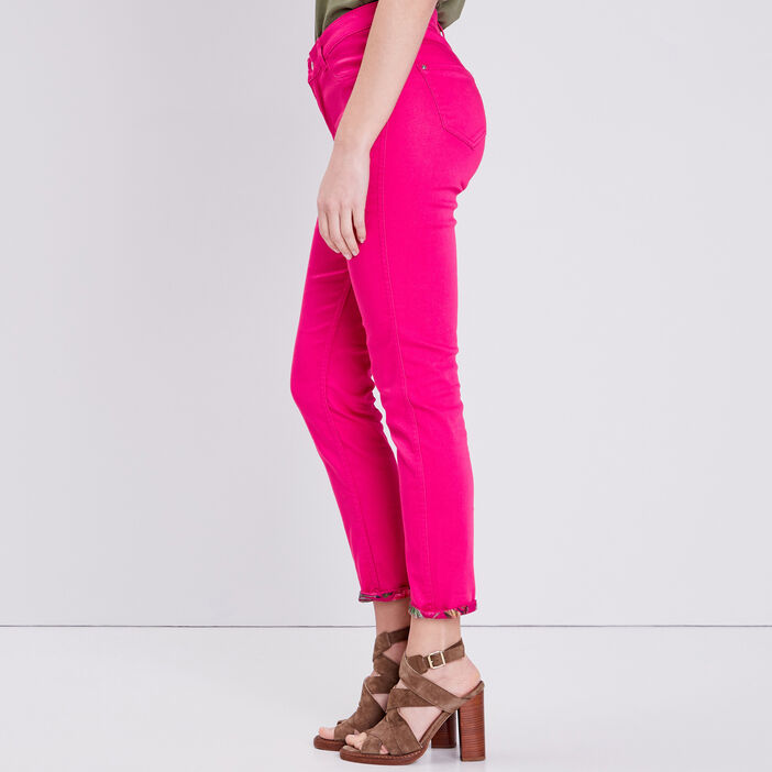 Pantalon réversible confortable rose fushia femme