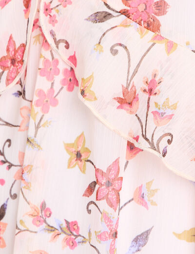 Robe longue &eacute;vas&eacute;e sans manches doubl&eacute;e multicolore femme
