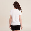 T-shirt manches courtes ecru femme