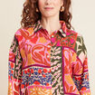 Chemise manches longues rose clair femme