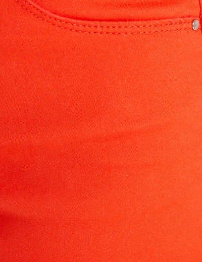 Jean bootcut orange femme